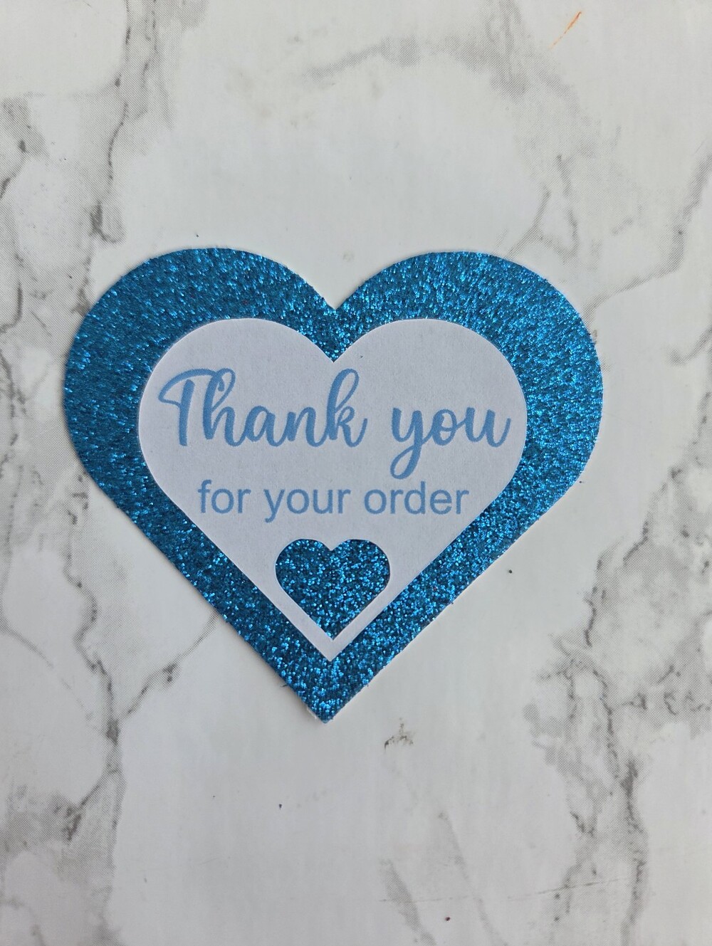 Heart Glitter Thank You Cards 40 - Picture 5 of 7